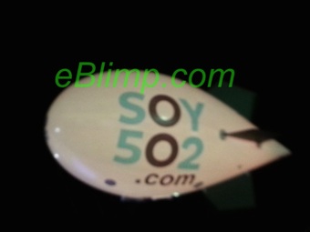 soy502 blimp in guatamela with internal lighting